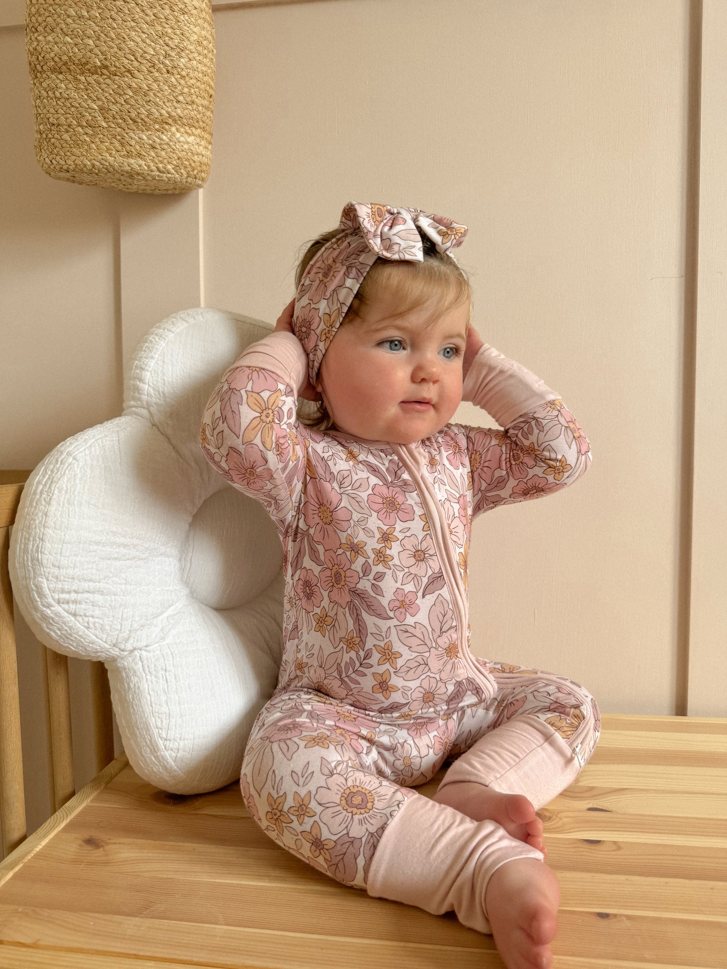 Blossom Zipper Sleepsuit