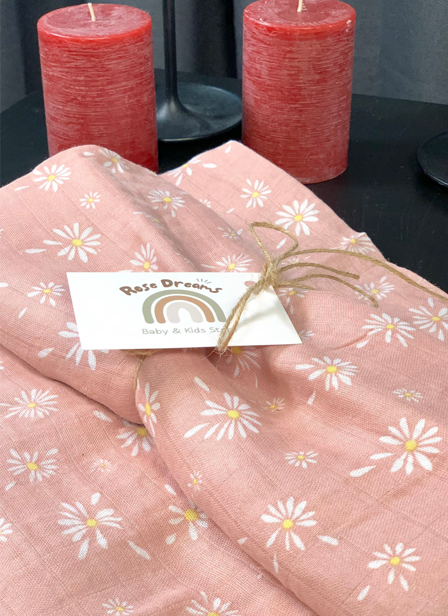 Daisy Swaddle Baby Blanket