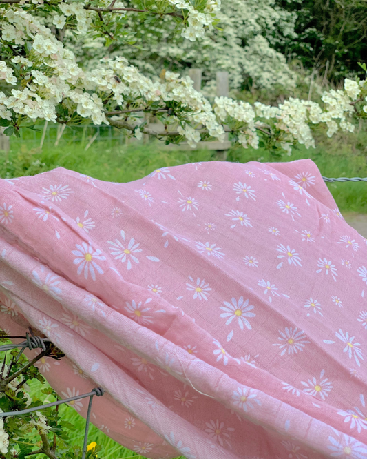 Daisy Swaddle Baby Blanket