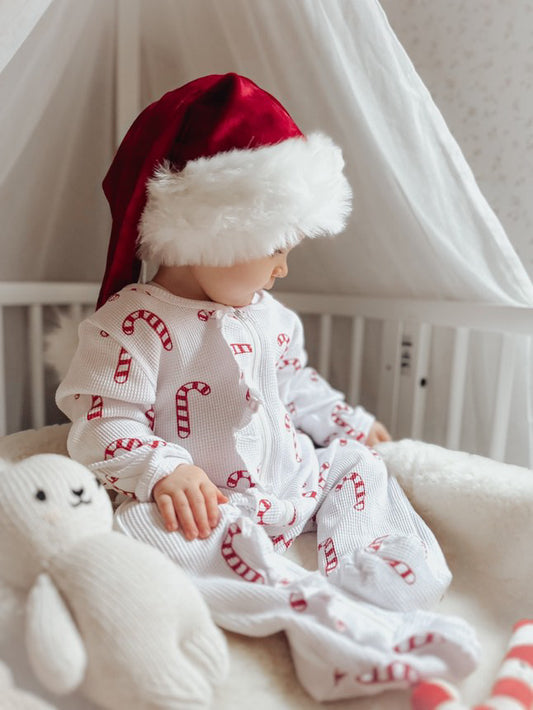 Candy Cane Christmas Romper