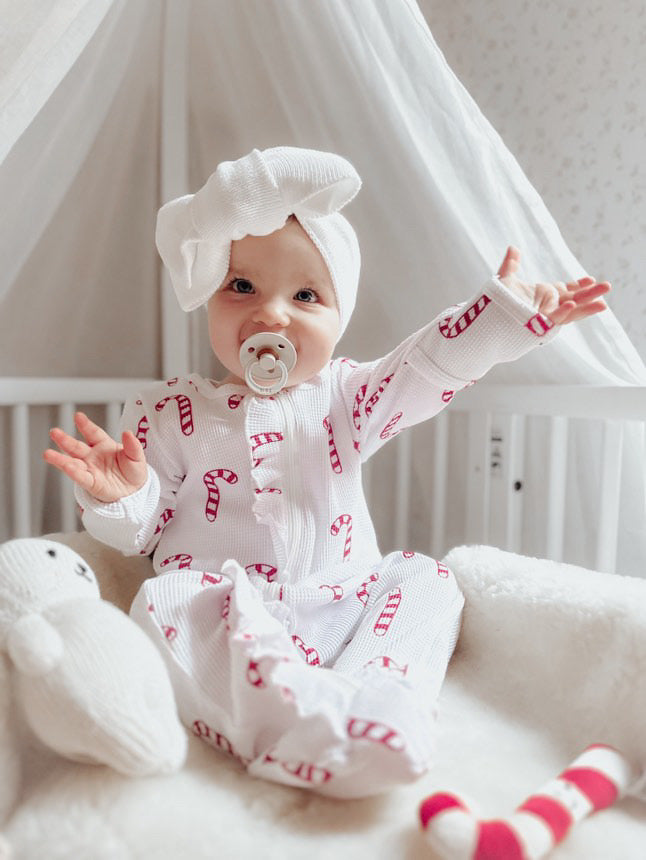 Candy Cane Christmas Romper