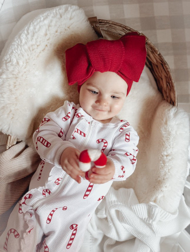 Christmas Knitted Topknots