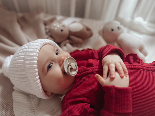 Crimson Christmas Frill Romper