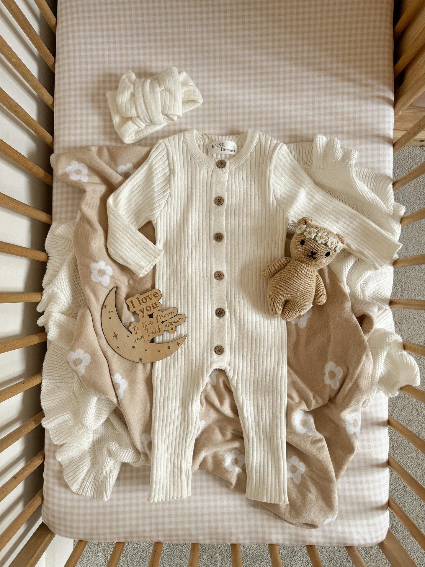 Milk Knit Ribbed Romper