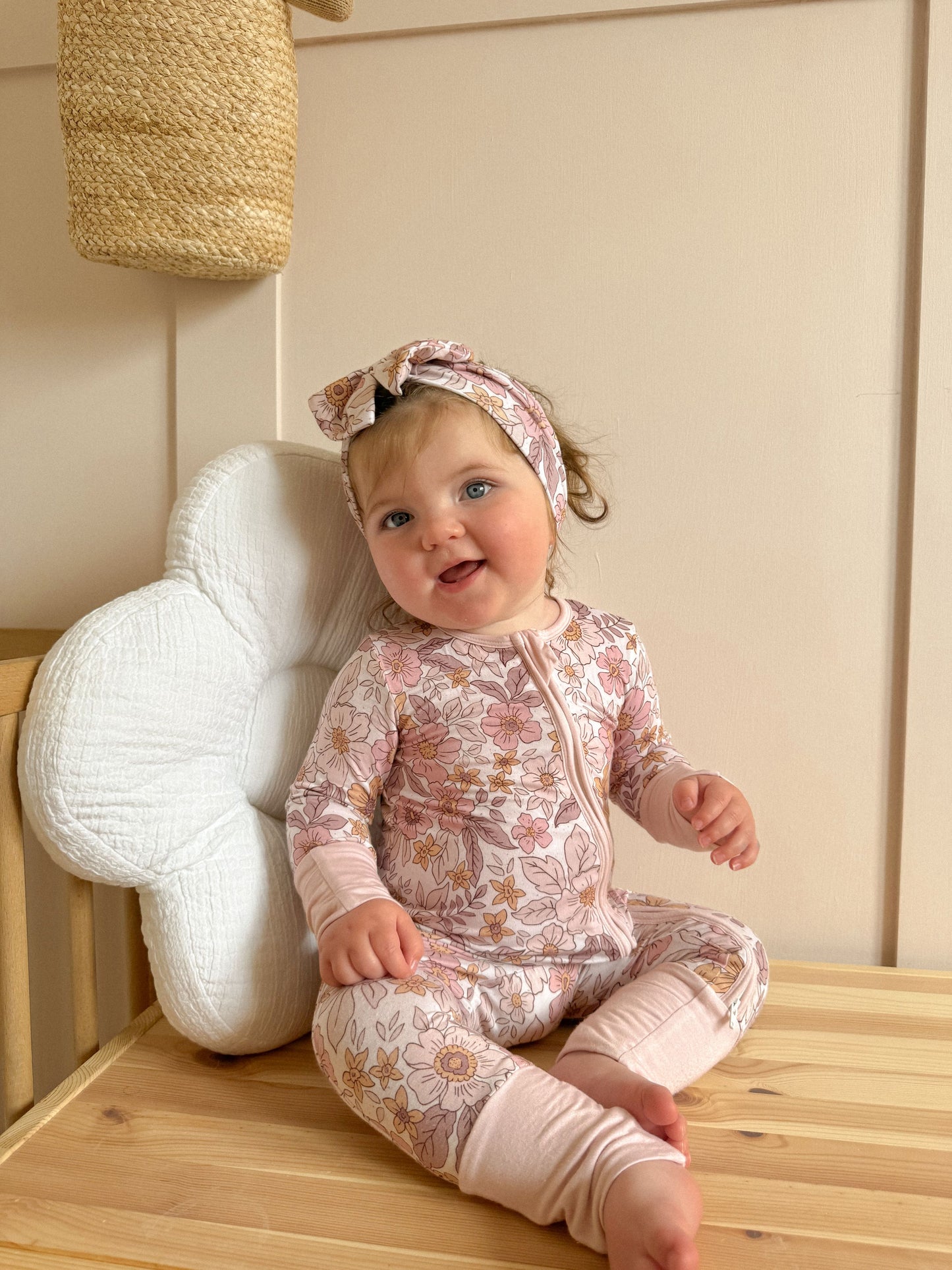 Blossom Zipper Sleepsuit